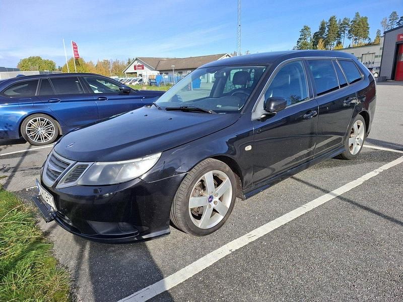 Svart Begagnad 2008 Saab 9-3 Vector Kombi | 26 000 kr (Superpris) - Bild 1/4