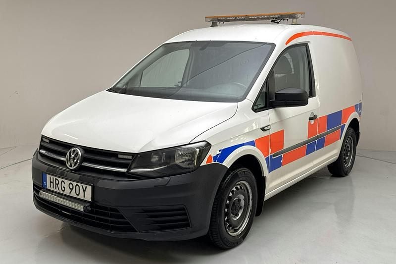 Vit Begagnad 2020 VW Caddy Minibuss | 129 000 kr (Superpris) - Bild 1/4