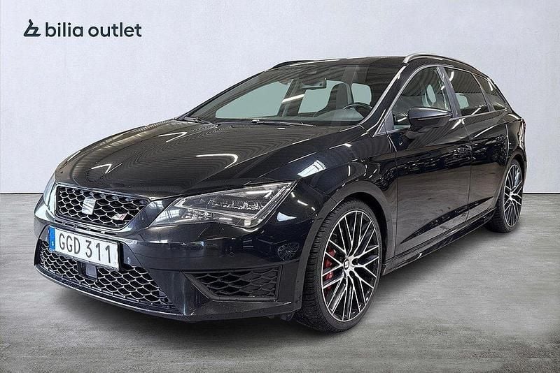 Svart Begagnad 2015 Seat Leon ST CUPRA Kombi | 179 900 kr - Bild 1/3