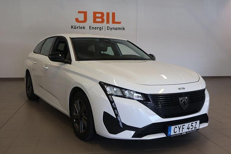 Vit Begagnad 2022 Peugeot 308 Active Kombi | 209 900 kr - Bild 1/4