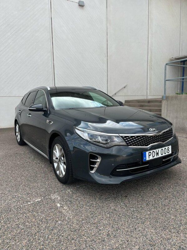 Grå Begagnad 2017 Kia Optima GT-Line Kombi | 147 000 kr (Bra pris) - Bild 1/4