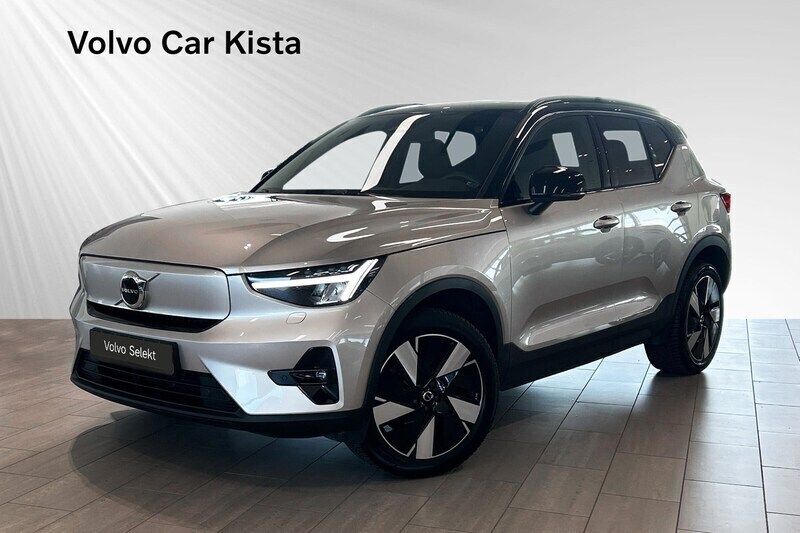 Grå Begagnad 2023 Volvo XC40 Single Motor Extended Range SUV | 419 900 kr - Bild 1/2