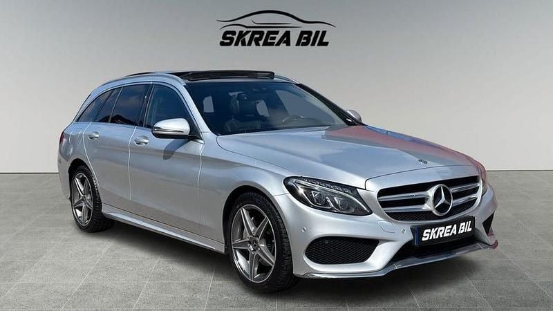 Begagnad Mercedes C220 AMG 170 HK (125 kW) 2018 Silver Kombi
