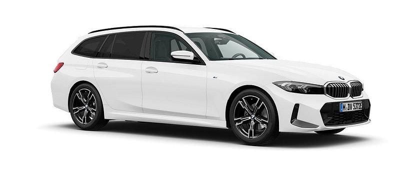 Vit Ny 2025 BMW 330e M Sport Kombi | 645 100 kr (Marknadspris) - Bild 1/4