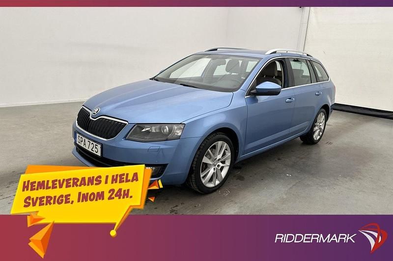 Blå Begagnad 2014 Skoda Octavia Elegance Kombi | 124 700 kr - Bild 1/3