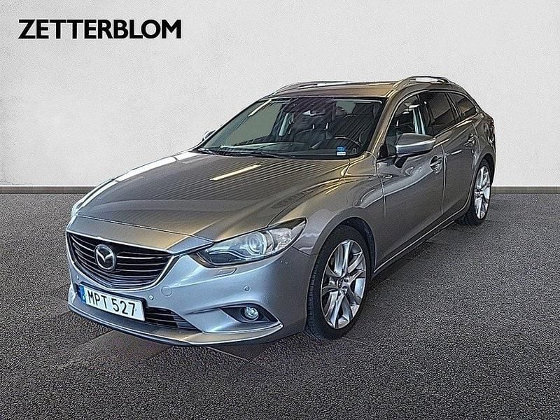 Grå Begagnad 2014 Mazda 6 Optimum Kombi | 109 900 kr (Marknadspris) - Bild 1/4