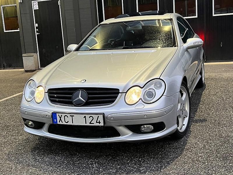 Begagnad Mercedes CLK500 Avantgarde 306 HK (225 kW) 2004 Silver Sportkupé