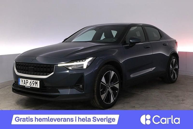 Mörkblå Begagnad 2022 Polestar 2 Pilot-lite Halvkombi | 387 900 kr (Marknadspris) - Bild 1/4