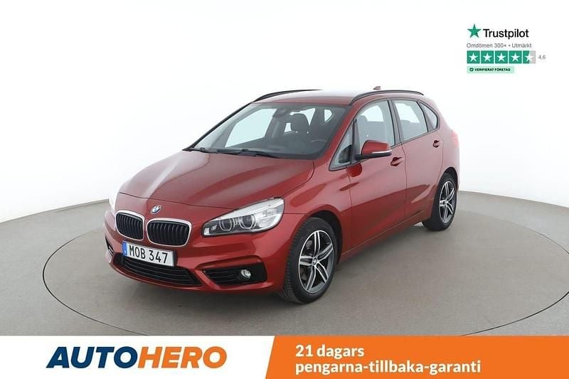 Röd Begagnad 2014 BMW 218 Active Tourer Sport Line Minibuss | 123 000 kr (Marknadspris) - Bild 1/4