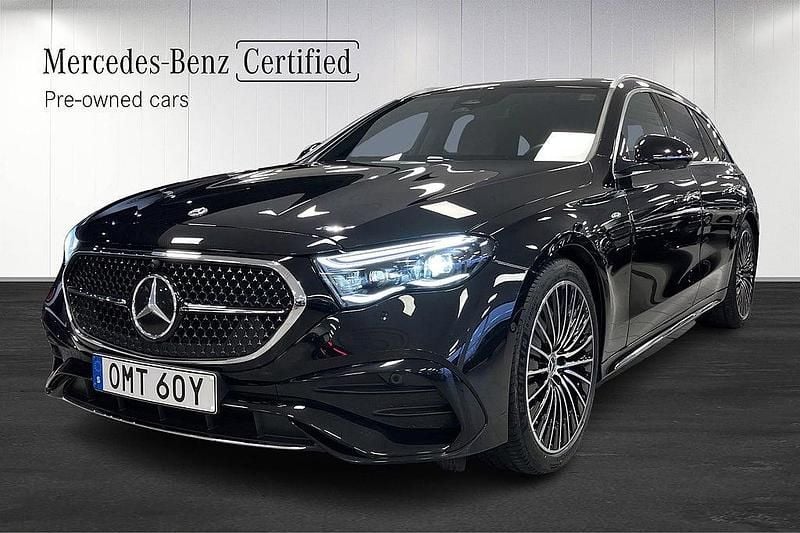 Svart Begagnad 2025 Mercedes E300 AMG line Kombi | 649 000 kr (Bra pris) - Bild 1/3