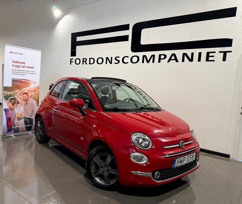 Röd Begagnad 2015 Fiat 500C Lounge Cab | 99 900 kr (Marknadspris) - Bild 1/4