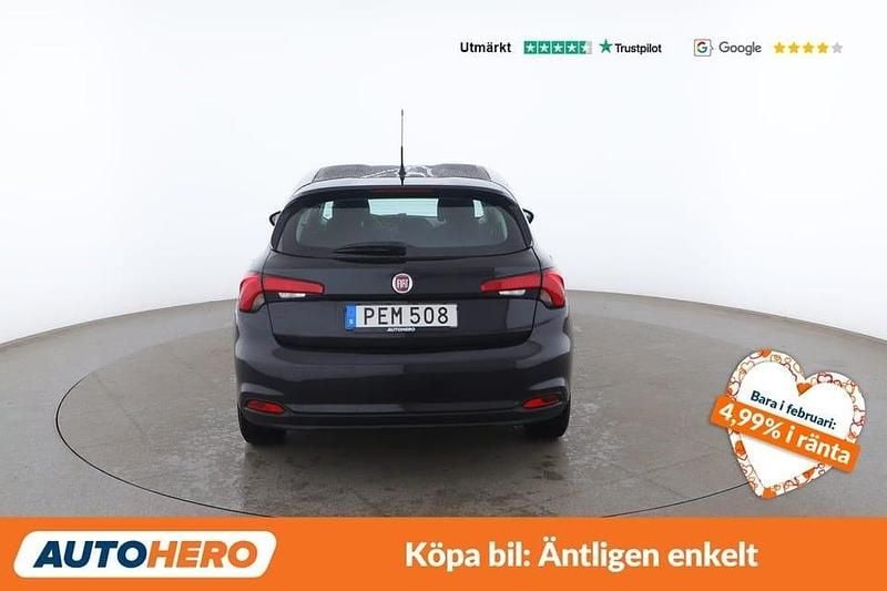 Begagnad Fiat Tipo Pop 122 HK (89 kW) 2017 Svart Halvkombi