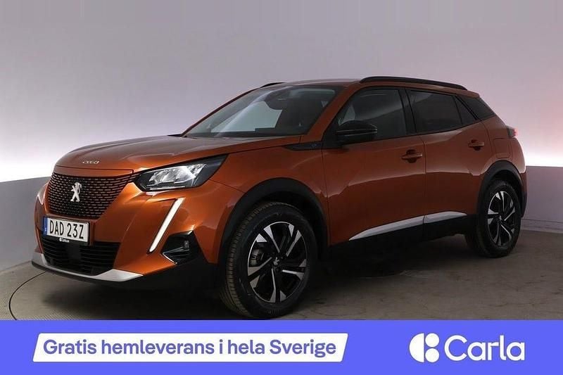 Begagnad Peugeot e-2008 Allure 100 kW (136 HK) 2022 Orange SUV