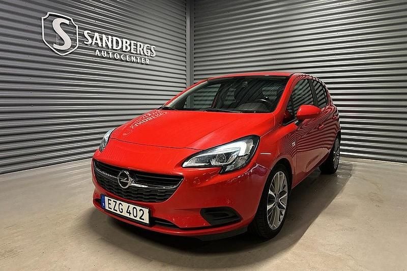 Röd Begagnad 2015 Opel Corsa Enjoy Halvkombi | 79 500 kr (Marknadspris) - Bild 1/4