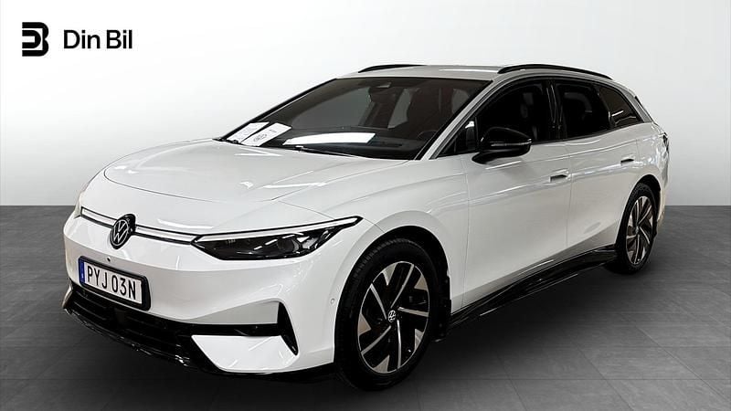 Vit Begagnad 2024 VW ID.7 Pro Kombi | 529 800 kr (Marknadspris) - Bild 1/4