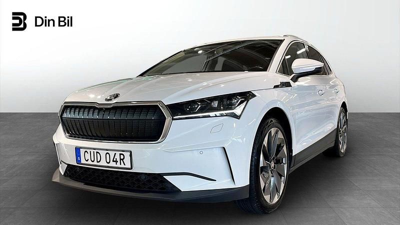 Vit Begagnad 2021 Skoda Enyaq iV SUV | 314 900 kr - Bild 1/4