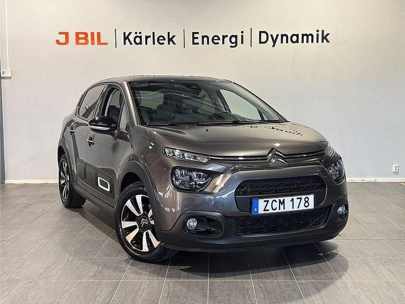 Grå Begagnad 2024 Citroën C3 Shine Halvkombi | 189 900 kr (Marknadspris) - Bild 1/4