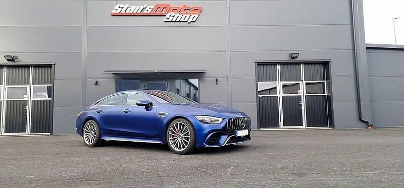 Blå Begagnad 2019 Mercedes AMG GT 63 AMG Sportkupé | 899 900 kr (Marknadspris) - Bild 1/4