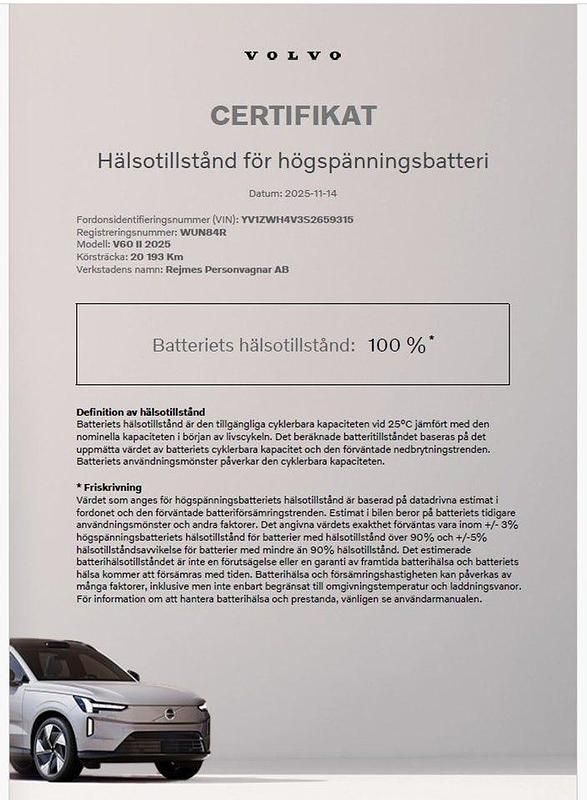 Begagnad Volvo V60 Plus 355 HK (261 kW) 2025 Grå Kombi