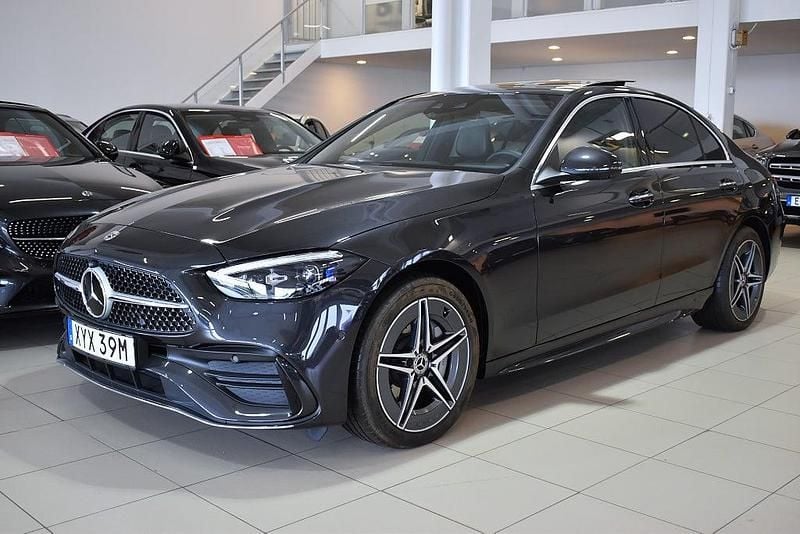 Begagnad Mercedes C300e AMG 204 HK (150 kW) 2022 Grå Sedan