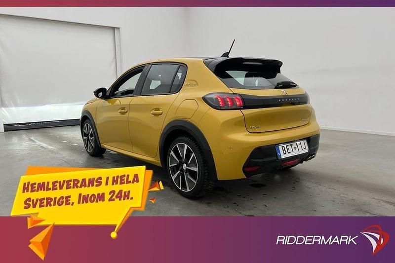 Gul Begagnad 2020 Peugeot 208 GT-line Halvkombi | 194 800 kr (Marknadspris) - Bild 1/4