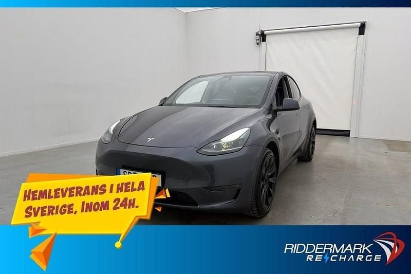Grå Begagnad 2021 Tesla Model Y Long Range AWD SUV | 364 800 kr (Marknadspris) - Bild 1/3