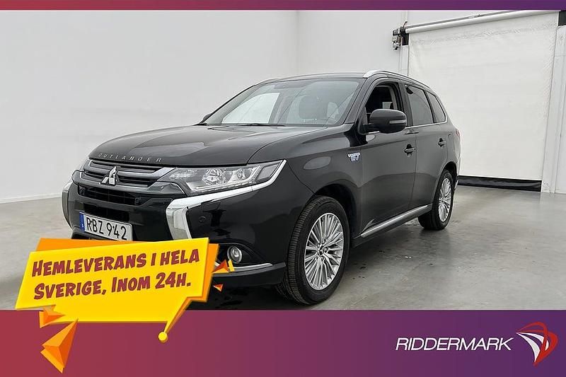 Svart Begagnad 2016 Mitsubishi Outlander P-HEV SUV | 138 900 kr (Marknadspris) - Bild 1/3