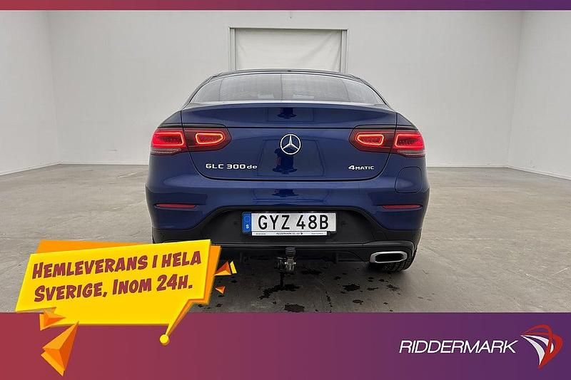 Begagnad Mercedes GLC300e AMG 194 HK (142 kW) 2020 Blå Sportkupé