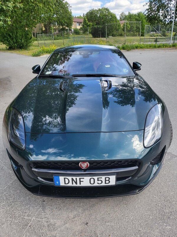 Grön Begagnad 2020 Jaguar F-Type Sportkupé | 475 000 kr - Bild 1/4