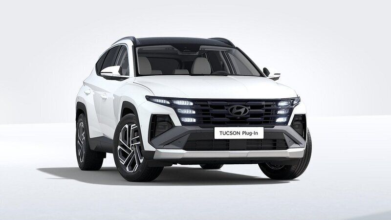 Atlas white Ny 2025 Hyundai Tucson SUV | 494 900 kr (Marknadspris) - Bild 1/3