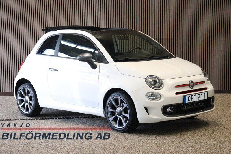 Vit Begagnad 2016 Fiat 500C Sport Cab | 99 900 kr (Lite dyr) - Bild 1/4