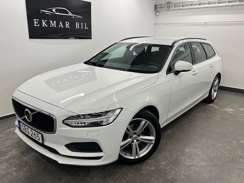 Vit Begagnad 2018 Volvo V90 Kinetic Kombi | 209 900 kr (Marknadspris) - Bild 1/4