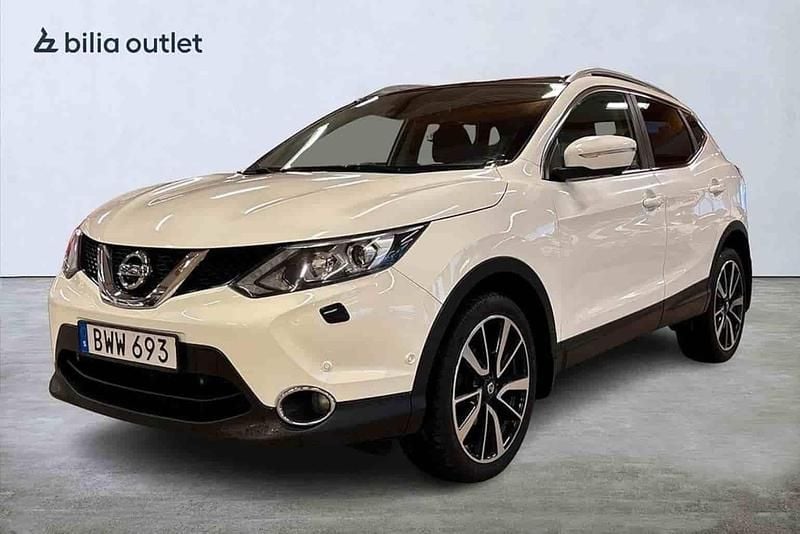 Vit Begagnad 2014 Nissan Qashqai SUV | 89 900 kr (Bra pris) - Bild 1/1