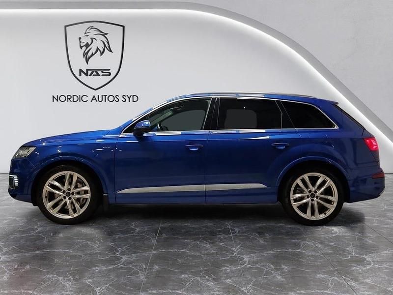 Begagnad Audi Q7 S-Line 373 HK (274 kW) 2017 Blå SUV
