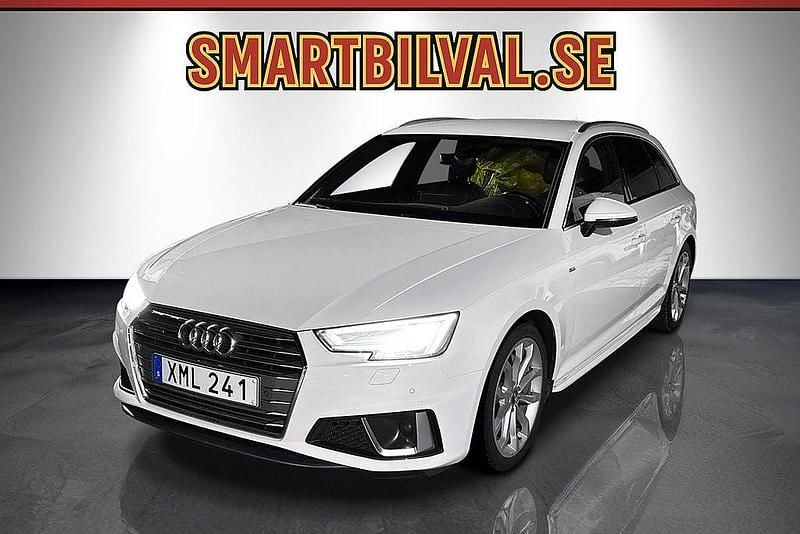 Vit Begagnad 2018 Audi A4 S-Line Kombi | 269 900 kr (Bra pris) - Bild 1/4