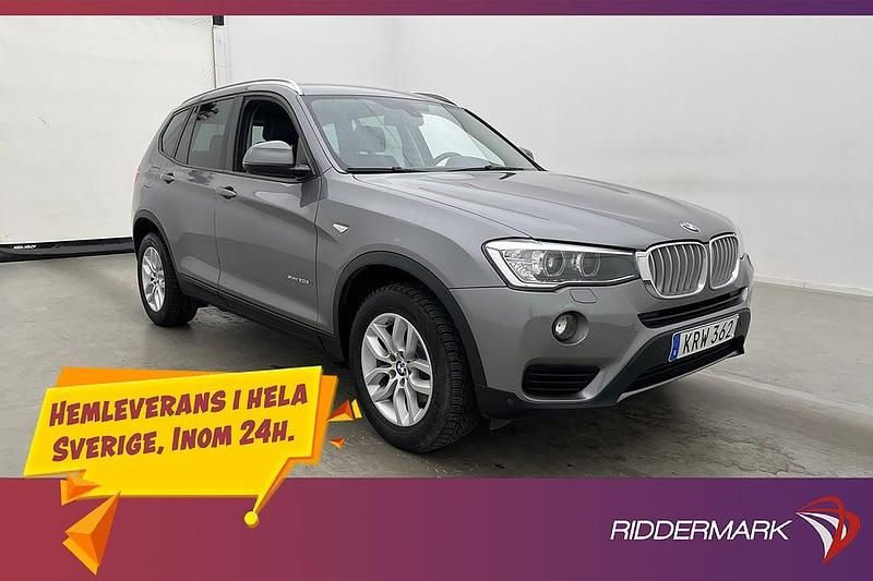 Grå Begagnad 2017 BMW X3 SUV | 234 900 kr (Marknadspris) - Bild 1/3