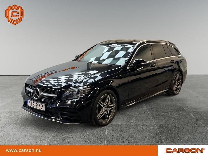 Begagnad Mercedes C200 184 HK (135 kW) 2018 Svart Kombi