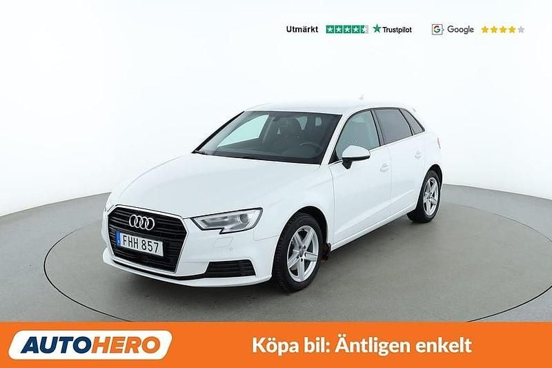Begagnad Audi A3 Sportback Proline 150 HK (110 kW) 2018 Vit Halvkombi