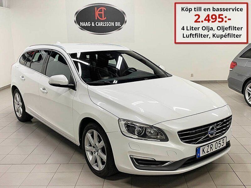 Vit Begagnad 2015 Volvo V60 Summum Kombi | 169 000 kr (Lite dyr) - Bild 1/4