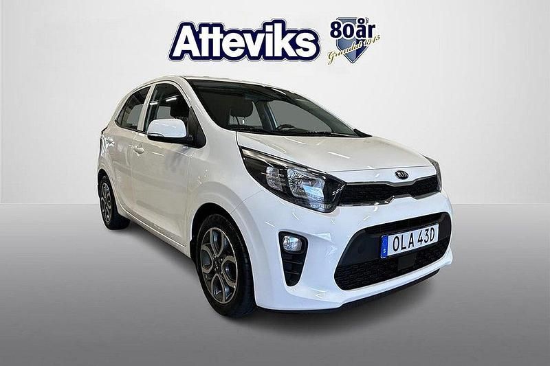 Vit Begagnad 2020 Kia Picanto Halvkombi | 79 900 kr (Marknadspris) - Bild 1/4