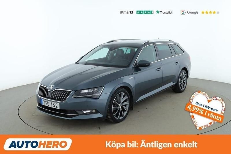 Begagnad Skoda Superb LAURIN & KLEMENT 192 HK (141 kW) 2018 Grå Kombi