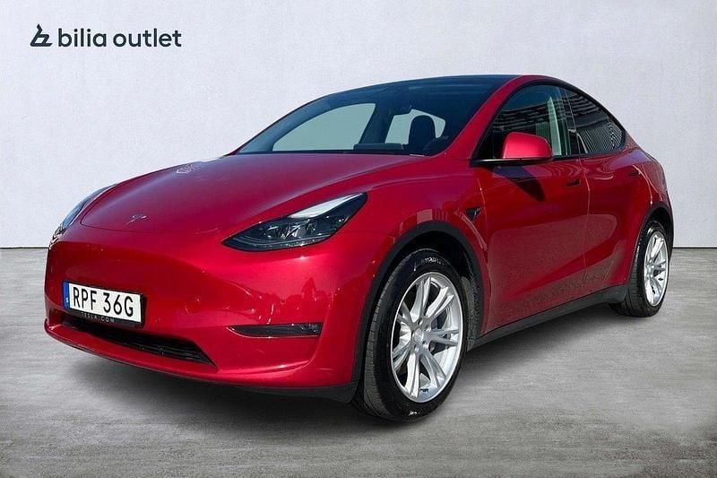 Röd Begagnad 2022 Tesla Model Y Long Range SUV | 349 900 kr (Superpris) - Bild 1/3
