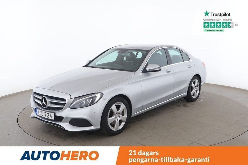 Silver Begagnad 2015 Mercedes C220 Avantgarde Sedan | 188 000 kr (Marknadspris) - Bild 1/4