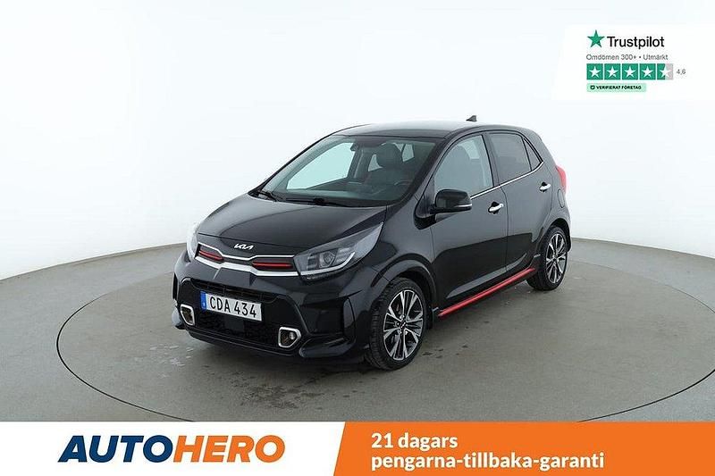 Svart Begagnad 2021 Kia Picanto GT-Line Halvkombi | 148 000 kr (Marknadspris) - Bild 1/4