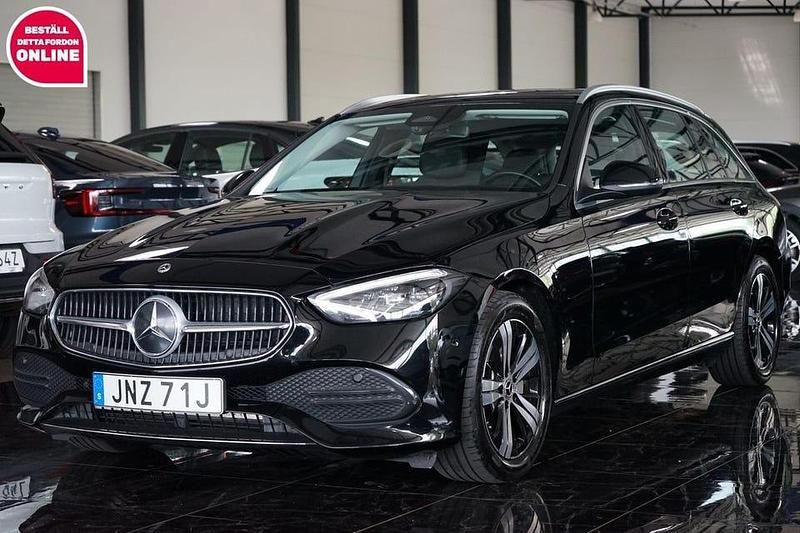 Svart Begagnad 2022 Mercedes C220 Avantgarde Kombi | 323 900 kr (Superpris) - Bild 1/4