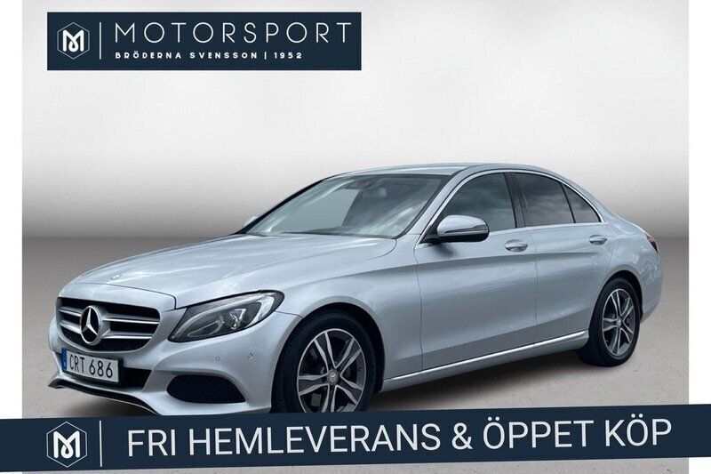 Silver Begagnad 2016 Mercedes C220 Sedan | 214 900 kr (Marknadspris) - Bild 1/3