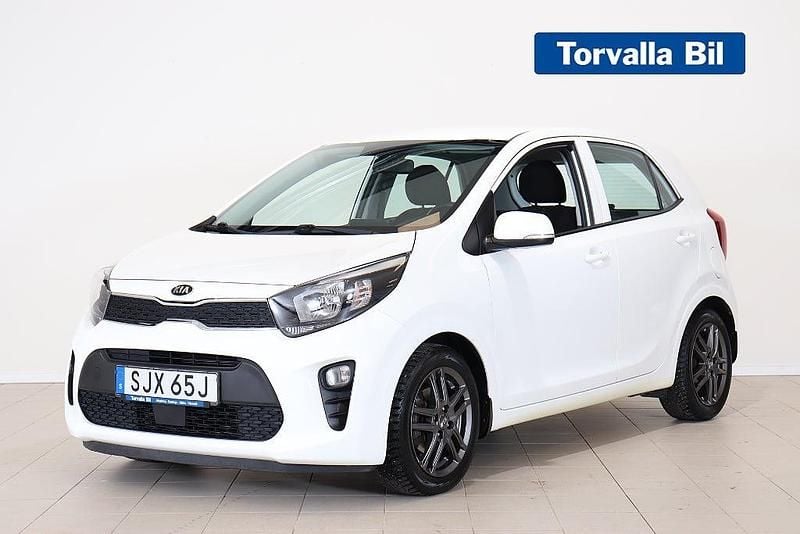 Vit Begagnad 2019 Kia Picanto Advance Halvkombi | 119 900 kr (Bra pris) - Bild 1/4