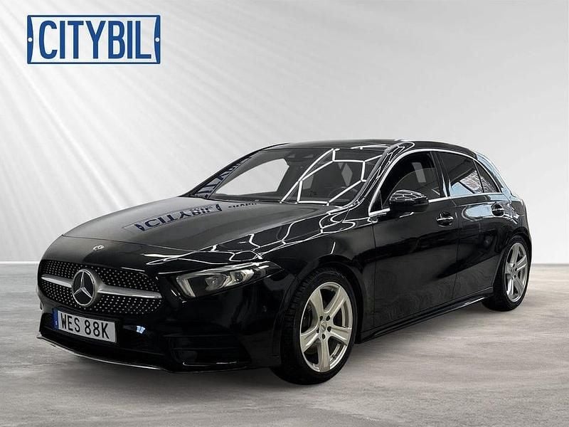 Begagnad Mercedes A220 AMG Line Premium 190 HK (139 kW) 2019 Svart Halvkombi