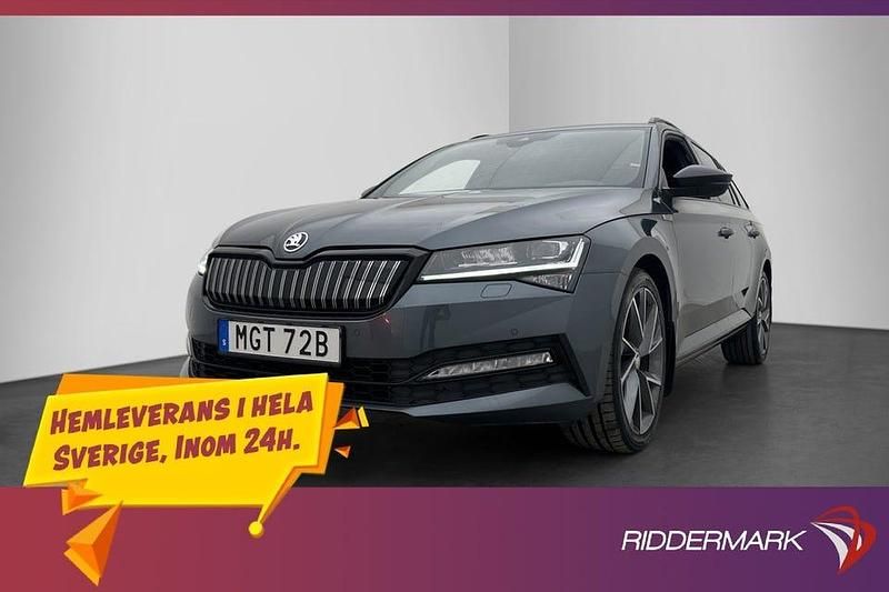 Grå Begagnad 2020 Skoda Superb SportLine Kombi | 289 900 kr (Lite dyr) - Bild 1/3