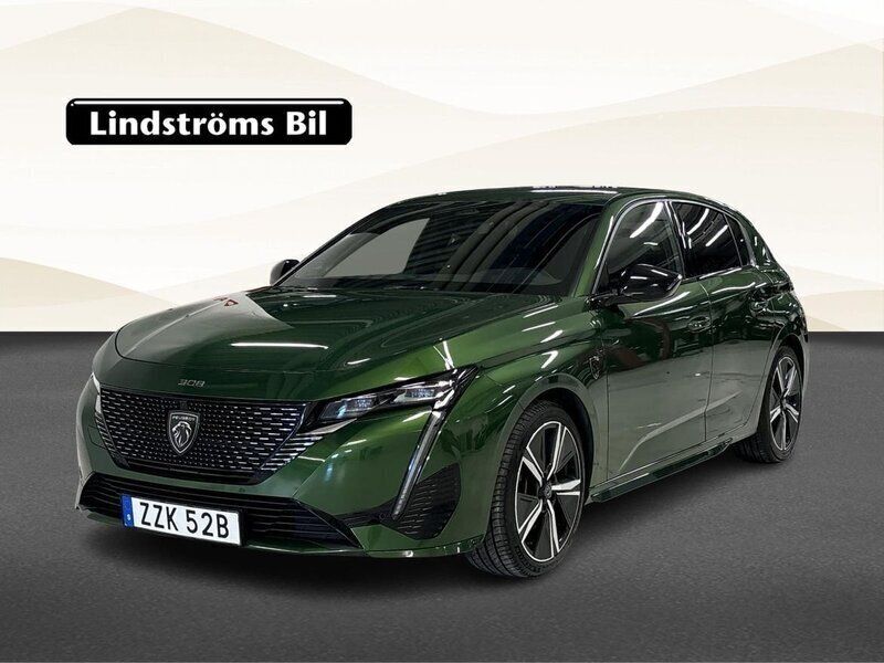 Grön Begagnad 2021 Peugeot 308 Halvkombi | 289 900 kr - Bild 1/3